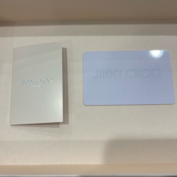 Jimmy Choo Pink Patent Leather Wallet/Clutch authentication papers, box, duster. - Picture 7 of 16